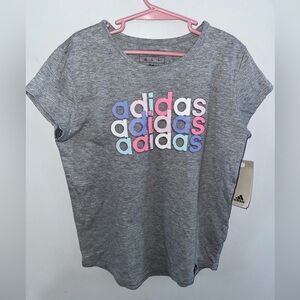 Kids Adidas Heather Gray Tee